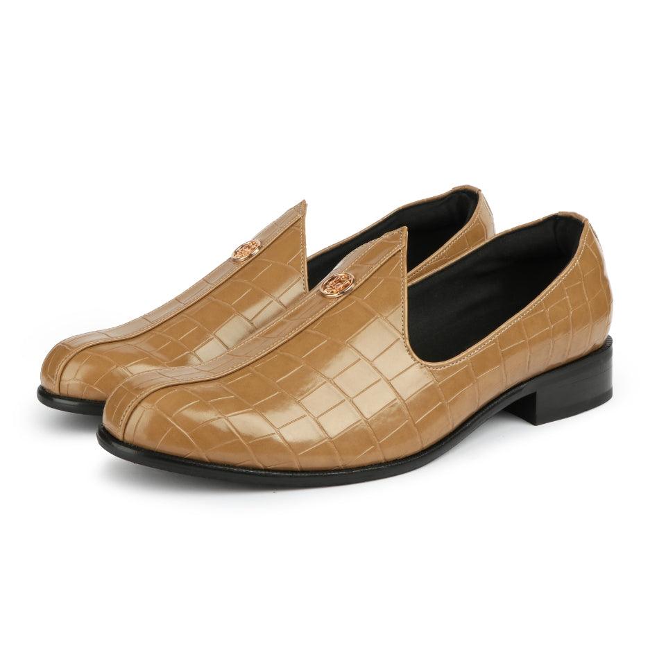 Elis - Beige Croco Signature Mojdi - By Lusso