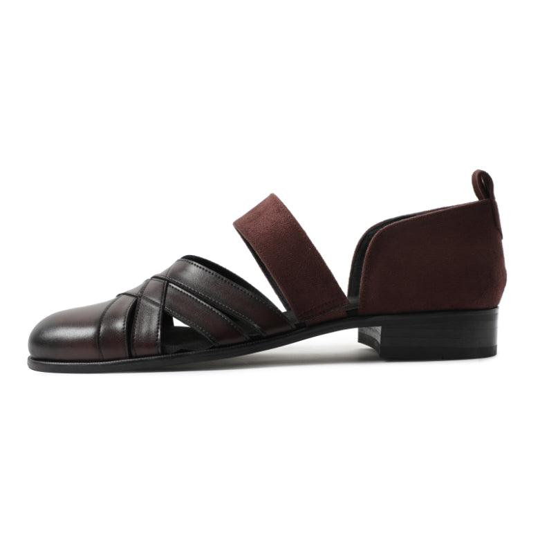 ETHNO | DARK TAN SANDAL SHOE - By Lusso