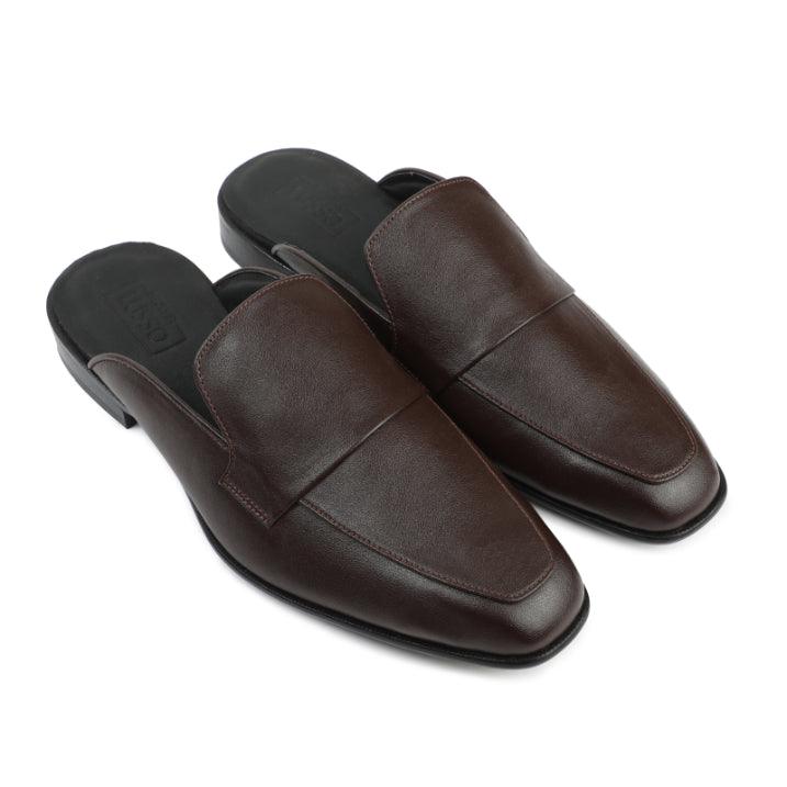 JAVA | DARK TAN MULE - By Lusso