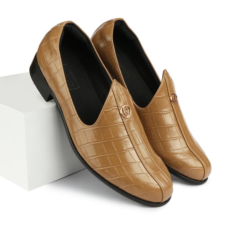 Elis - Beige Croco Signature Mojdi - By Lusso