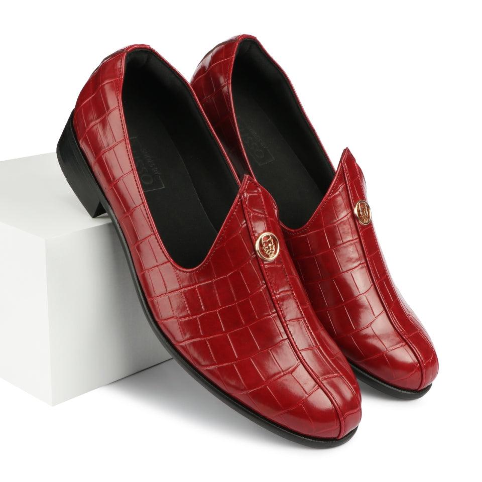Elis - Cherry Croco Signature Mojdi - By Lusso