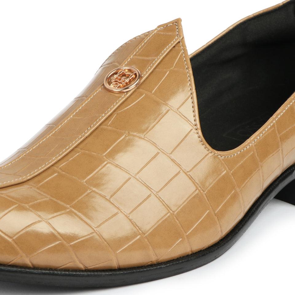Elis - Beige Croco Signature Mojdi - By Lusso