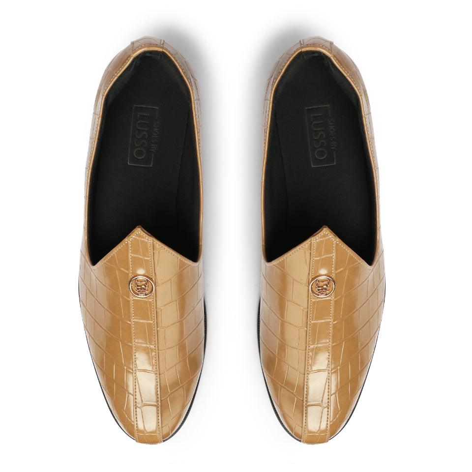 Elis - Beige Croco Signature Mojdi - By Lusso