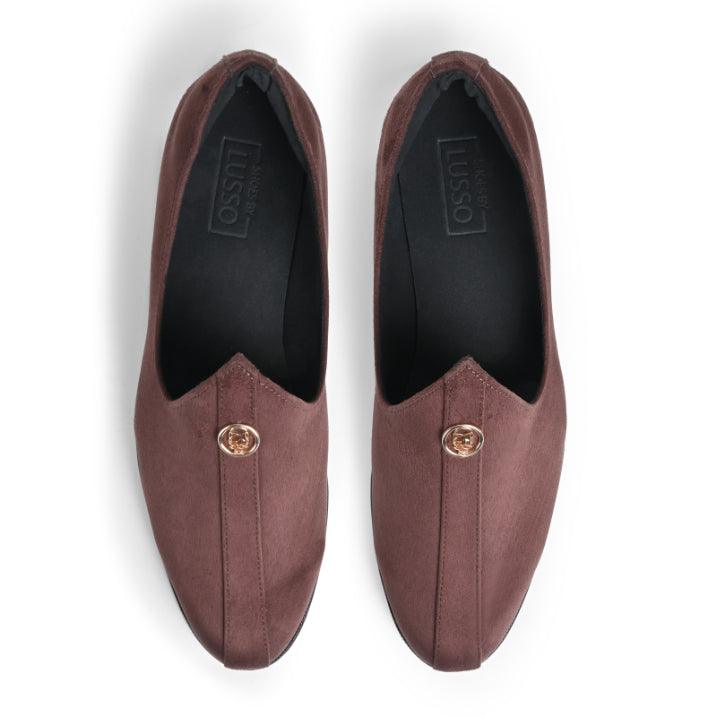 Elis - Brown Suede Signature Mojdi - By Lusso