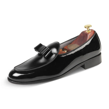 Catherine Black Tuxedo Slip-On - By Lusso
