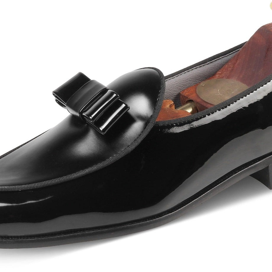 Catherine Black Tuxedo Slip-On - By Lusso