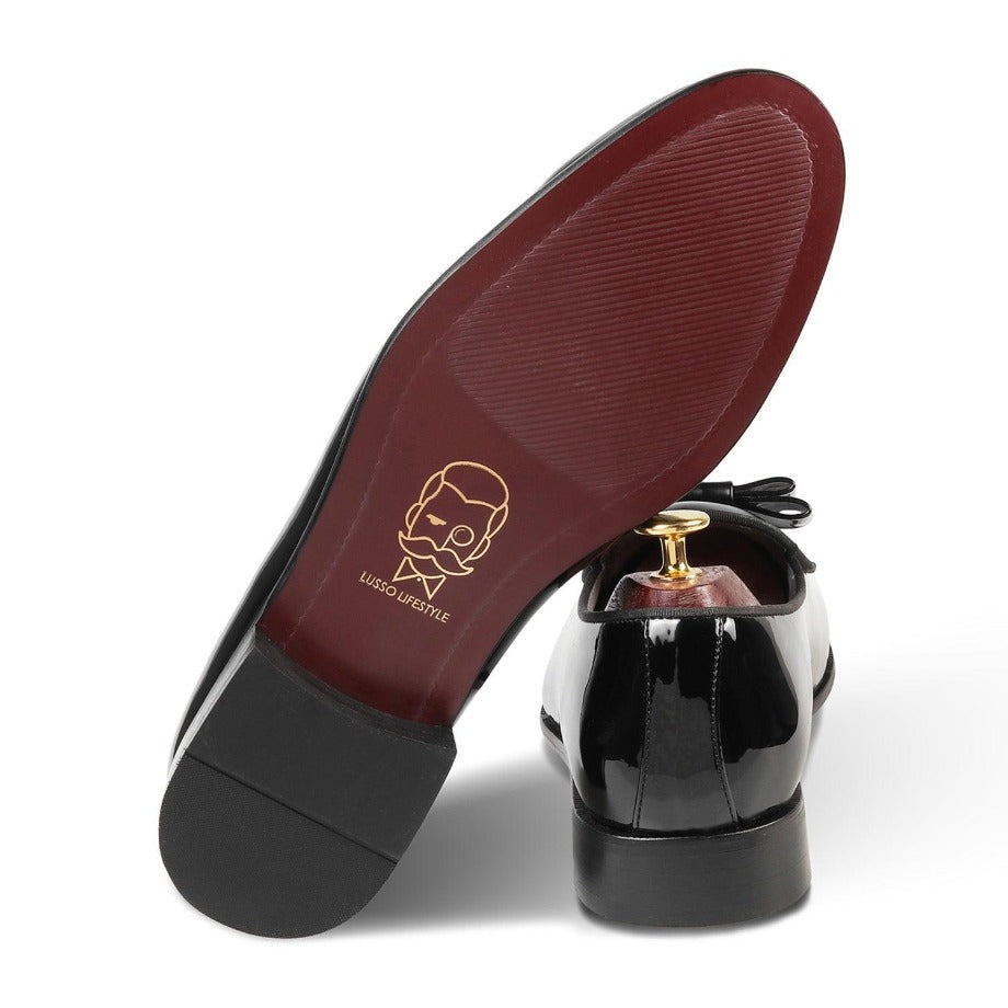 Catherine Black Tuxedo Slip-On - By Lusso