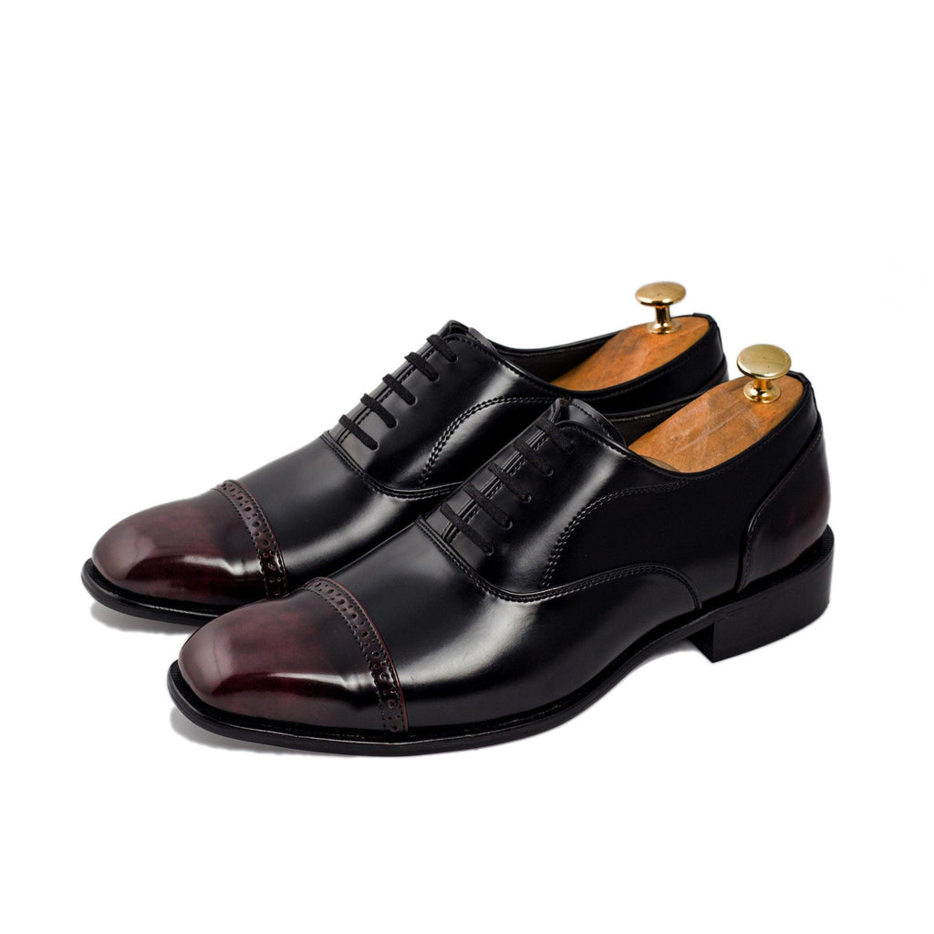 Edward - Cherry Square Toe Lace-Up - By Lusso