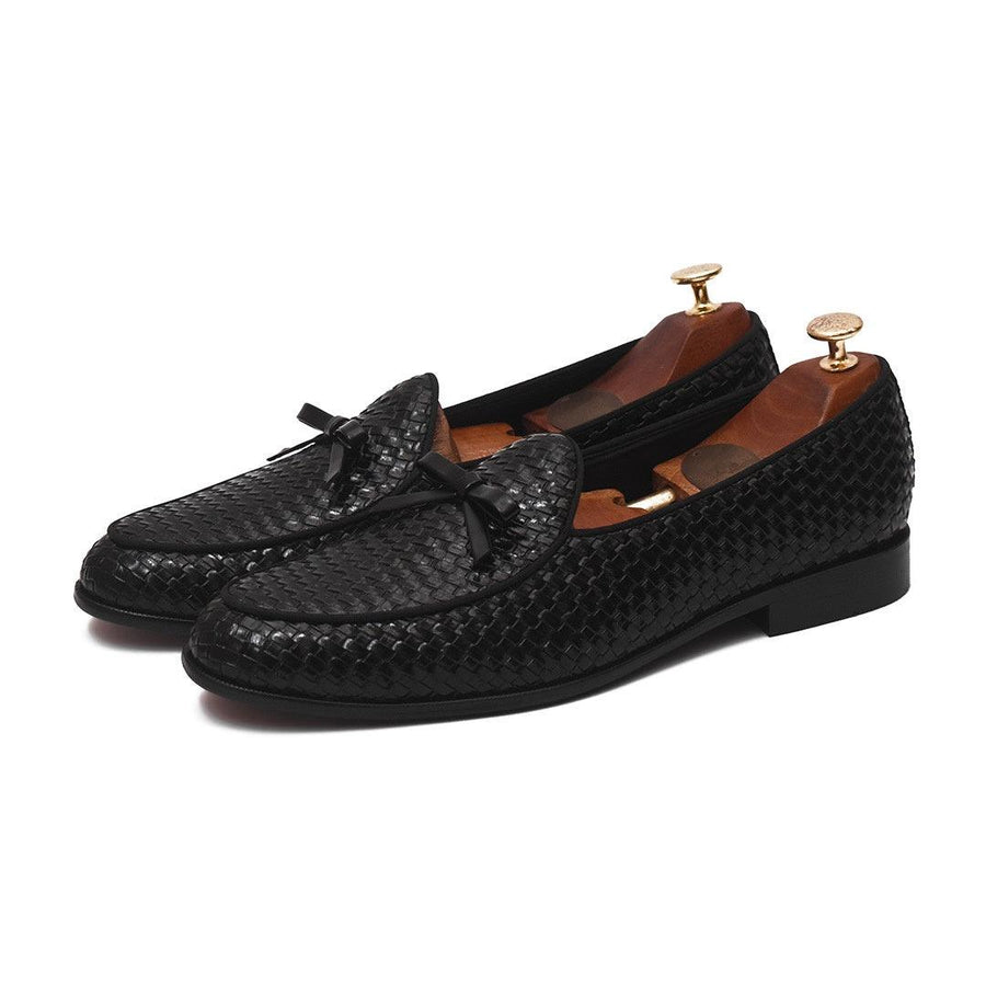 HAMMEL - BLACK KNOT SLIP-ON - By Lusso