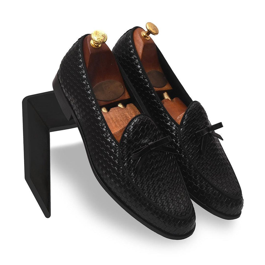 HAMMEL - BLACK KNOT SLIP-ON - By Lusso
