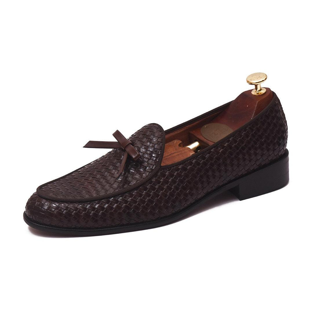HAMMEL - BROWN KNOT SLIP-ON - By Lusso