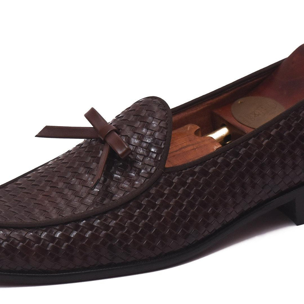 HAMMEL - BROWN KNOT SLIP-ON - By Lusso