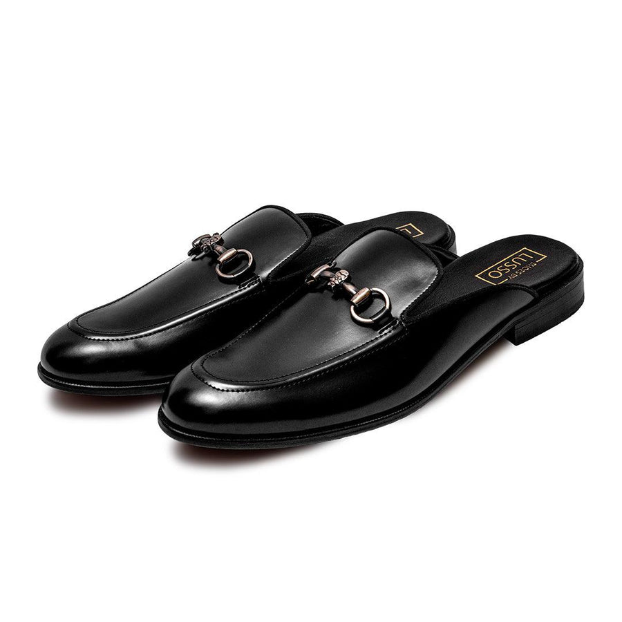 JORAH - BLACK HORSEBIT MULES - By Lusso