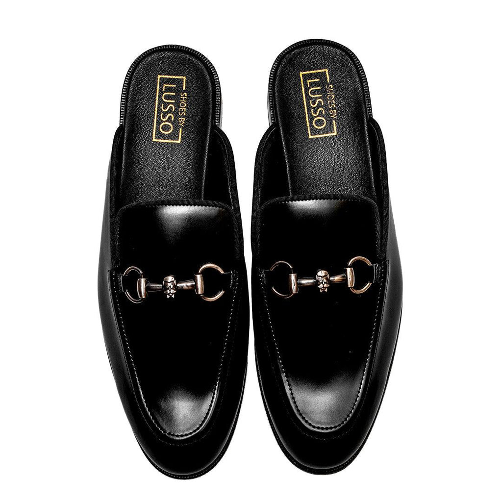 JORAH - BLACK HORSEBIT MULES - By Lusso