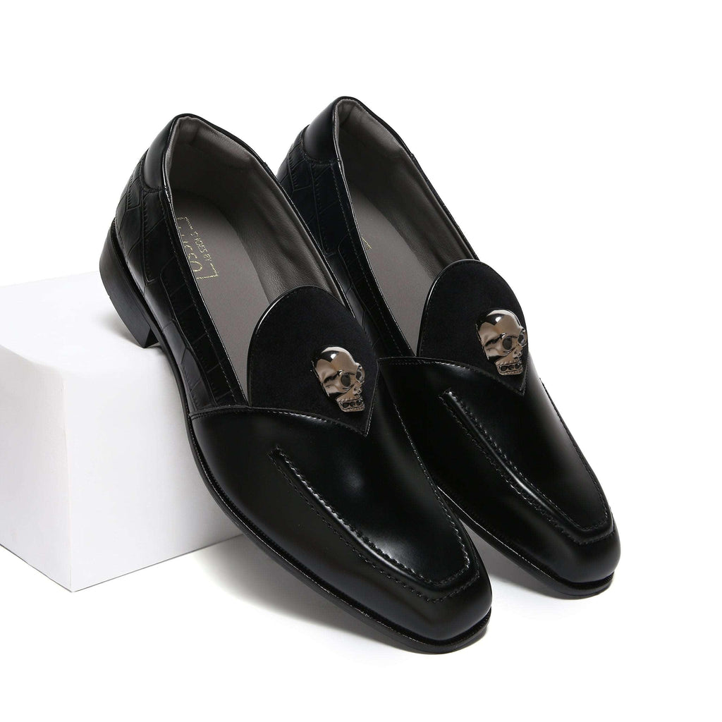 KANE | METALLIC SKULL SLIP-ON - By Lusso