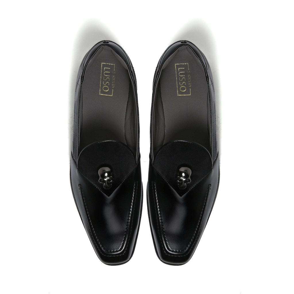 KANE | METALLIC SKULL SLIP-ON - By Lusso