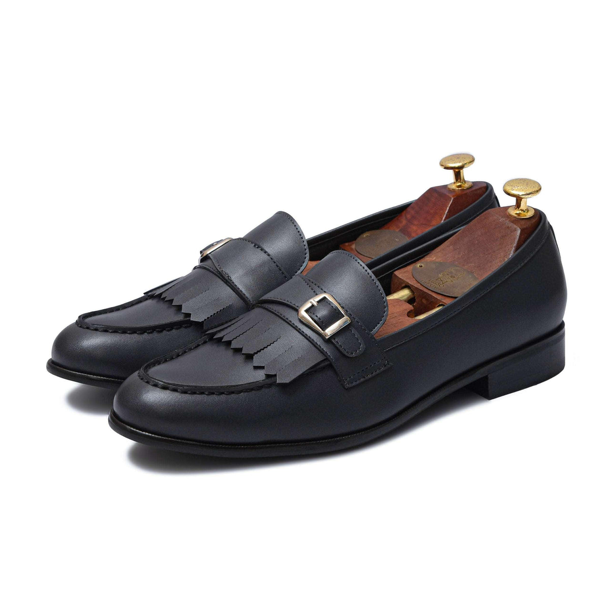 LOCATELLI | OCEAN GREY FRINGE SLIP-ON - By Lusso