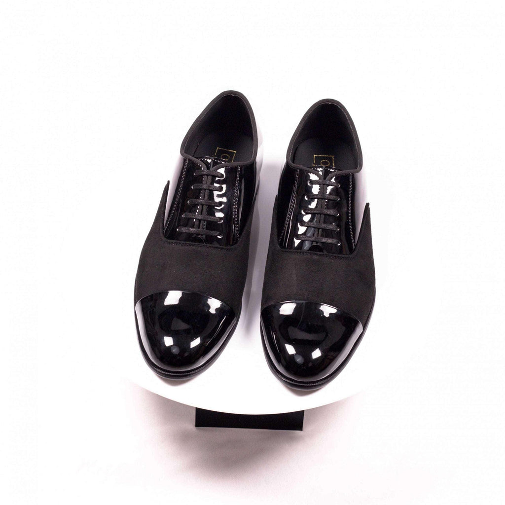 Ludeca Black Patent/Suede Lace Up - By Lusso