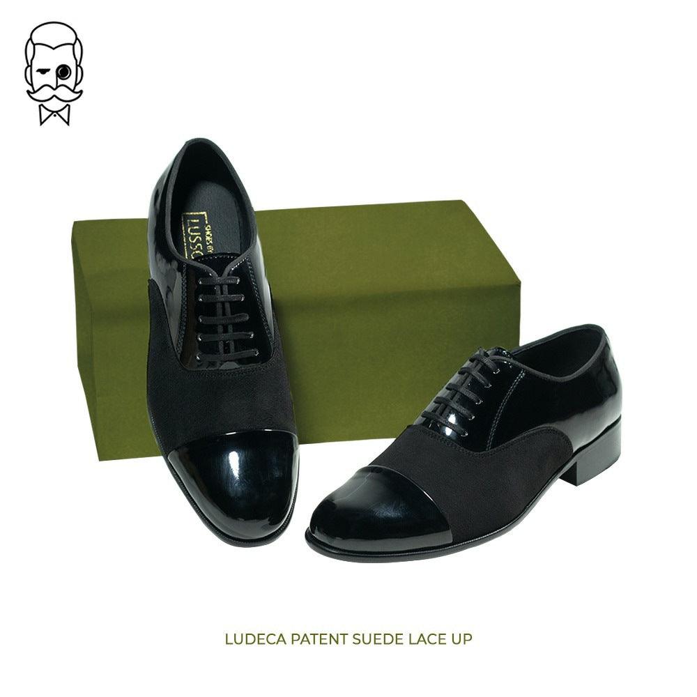Ludeca Black Patent/Suede Lace Up - By Lusso