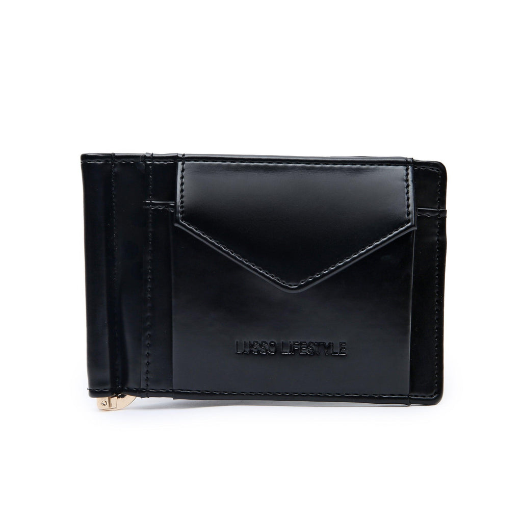 MARK - BLACK MONEY CLIPPER + COIN POUCH - By Lusso
