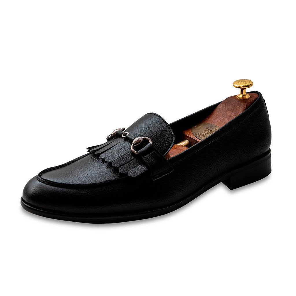 MONTLE - BLACK HORSEBIT SLIP-ON - By Lusso