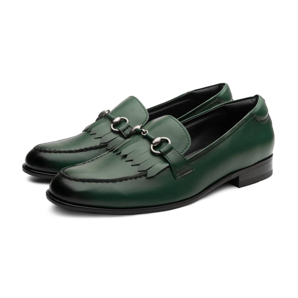 MONTLE | GREEN DUAL-TONE SLIP-ON - By Lusso