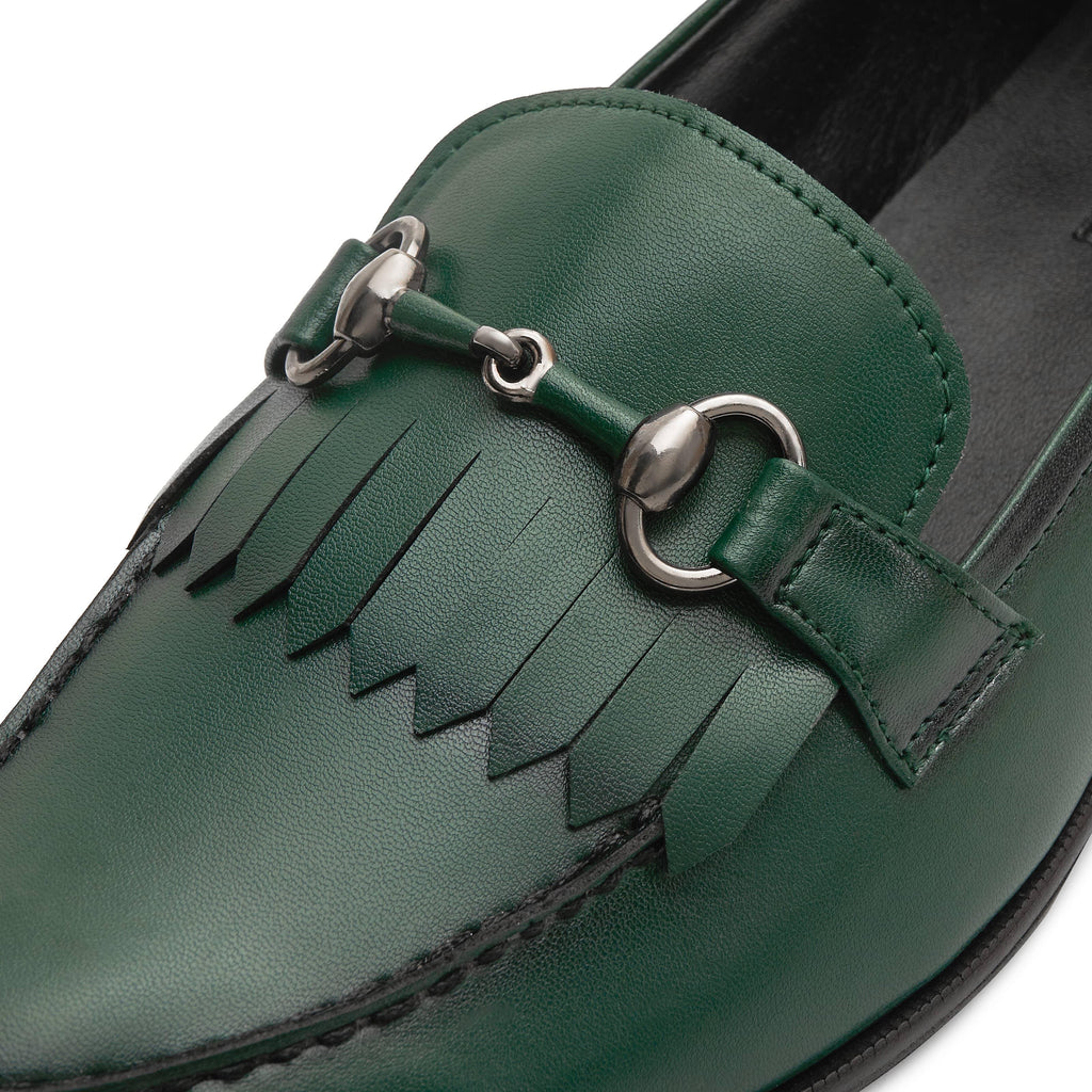 MONTLE | GREEN DUAL-TONE SLIP-ON - By Lusso