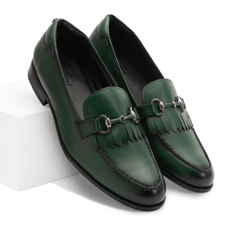 MONTLE | GREEN DUAL-TONE SLIP-ON - By Lusso