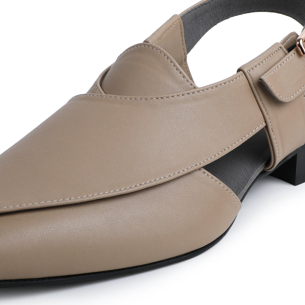 Peshawar | Moroccan Beige Pathani Sandal - By Lusso
