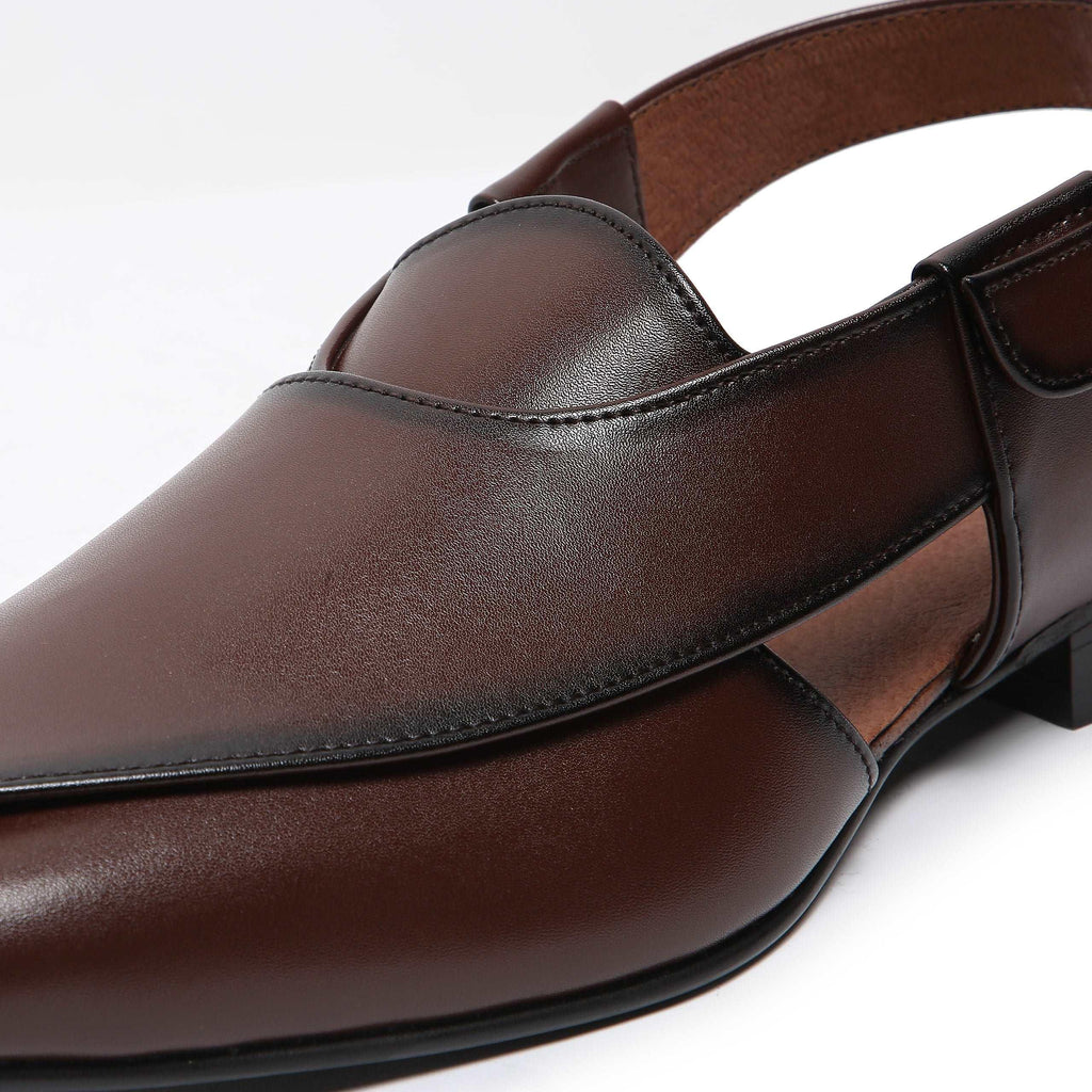 Peshawar | Tan Pathani Sandal - By Lusso
