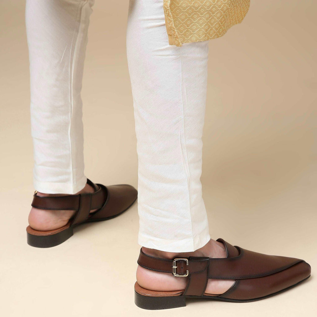 Peshawar | Tan Pathani Sandal - By Lusso