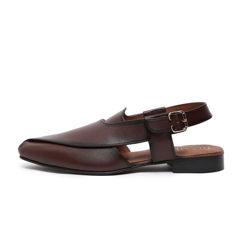 Peshawar | Tan Pathani Sandal - By Lusso