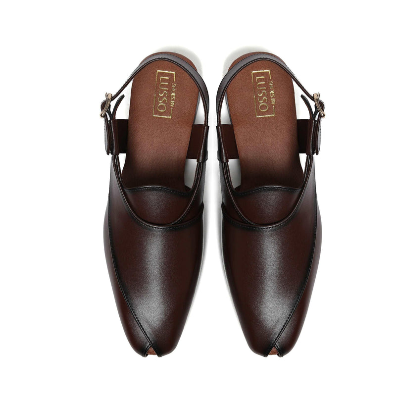 Peshawar | Tan Pathani Sandal - By Lusso