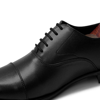 RHODES | BLACK OXFORD LACE UP - By Lusso