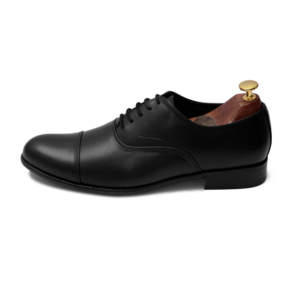 RHODES | BLACK OXFORD LACE UP - By Lusso