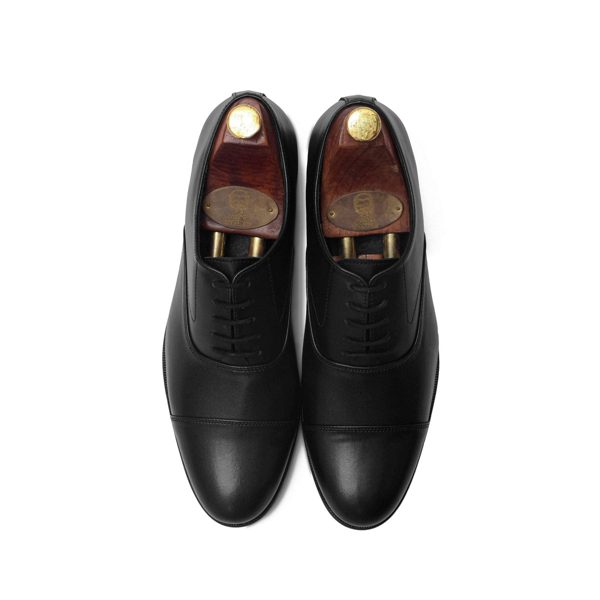RHODES | BLACK OXFORD LACE UP - By Lusso