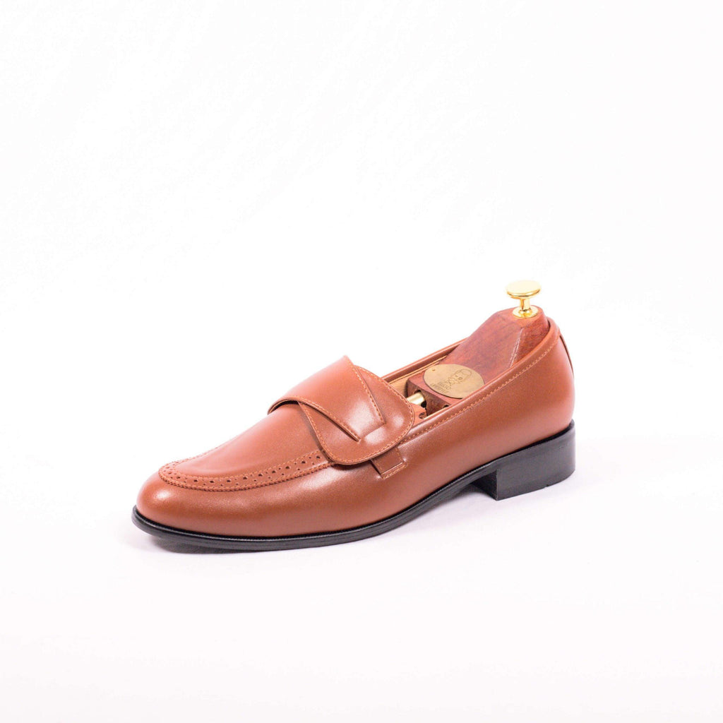 VICEROY - TAN BUTTERFLY SLIPON - By Lusso