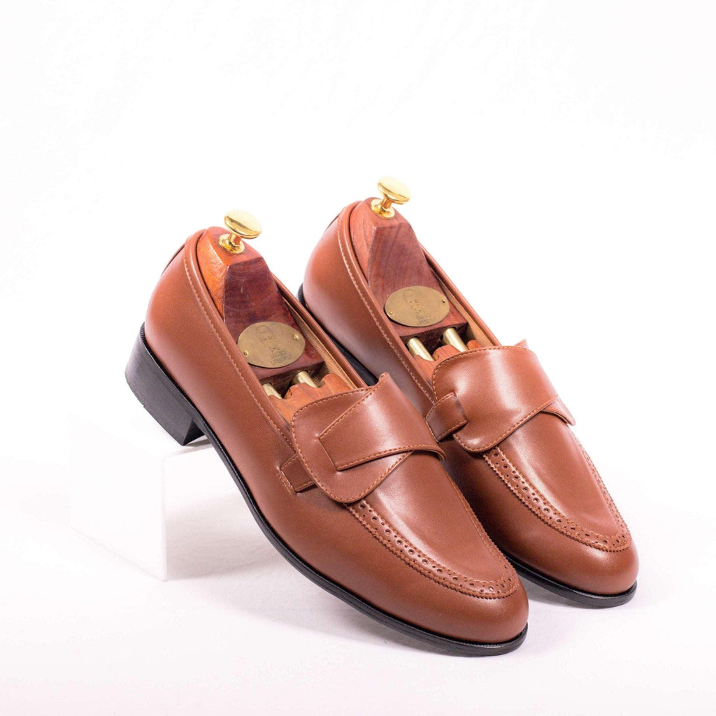 VICEROY - TAN BUTTERFLY SLIPON - By Lusso