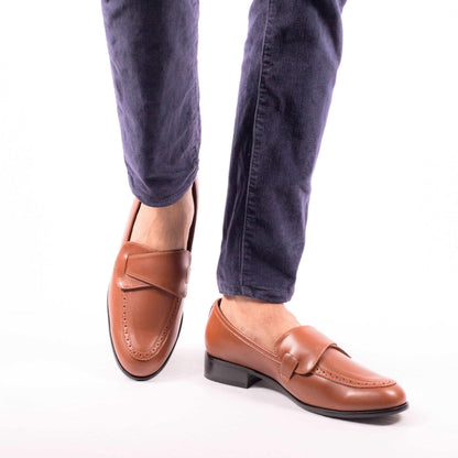 VICEROY - TAN BUTTERFLY SLIPON - By Lusso